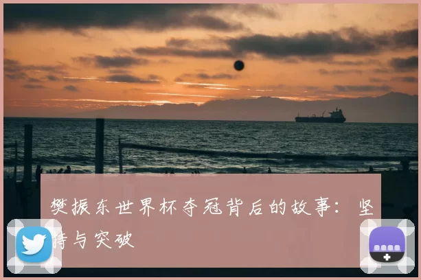 樊振东世界杯夺冠背后的故事：坚持与突破