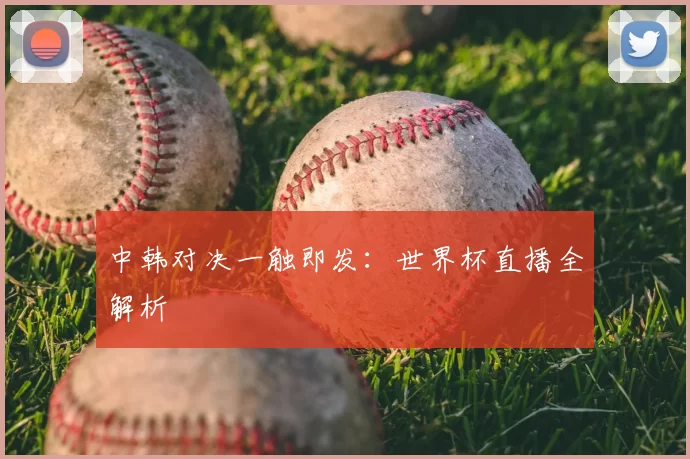 中韩对决一触即发:世界杯直播全解析